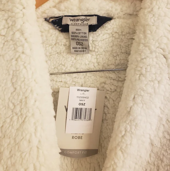 NWT Sherpa Robe Wrangler - Picture 3 of 6